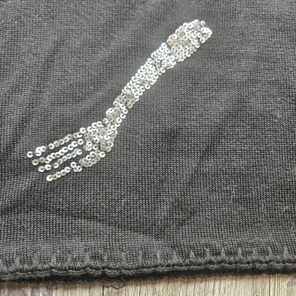 Michael Simon Event Women's Medium Pumpkin Pie Sweater Sequins Beads - Picture 14 of 14